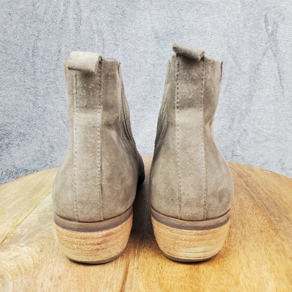 Korks Kork-Ease Cutler Chelsea Ankle Boots Women's 8 Gray Taupe Suede Booties - Picture 4 of 9